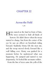 54 The Red Badge of Courage Stephen Crane 22 Across the Field -- 绘本听读宝在线台词全文