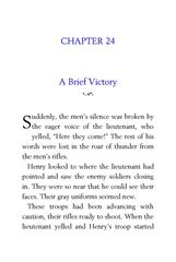 54 The Red Badge of Courage Stephen Crane 24 A Brief Victory -- 绘本听读宝在线台词全文