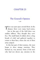 54 The Red Badge of Courage Stephen Crane 25 The General’s Opinion -- 绘本听读宝在线台词全文