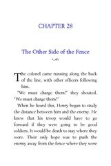 54 The Red Badge of Courage Stephen Crane 28 The Other Side of the Fence -- 绘本听读宝在线台词全文