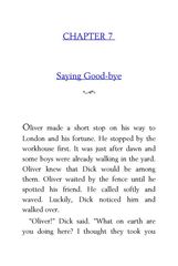 07 Oliver Twist Charles Dickens 7 Saying Good-bye -- 绘本听读宝在线台词全文