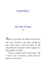 09 Robinson Crusoe Daniel Dafoe 2 My First Voyage -- 绘本听读宝在线台词全文
