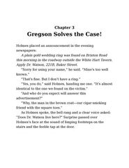 01 A Study in Scarlet 3 Gregson Solves the Case! -- 绘本听读宝在线台词全文