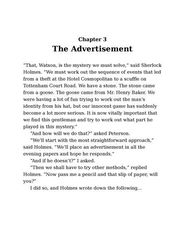 05 The Blue Carbuncle 3 The Advertisement -- 绘本听读宝在线台词全文