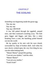 1 The Wild Robot 27 THE GOSLING -- 绘本听读宝在线台词全文