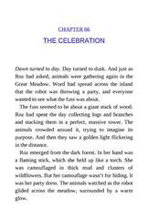 1 The Wild Robot 66 THE CELEBRATION -- 绘本听读宝在线台词全文