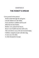 2 The Wild Robot Escapes 16 THE ROBOT’S DREAM -- 绘本听读宝在线台词全文