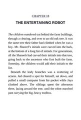 2 The Wild Robot Escapes 18 THE ENTERTAINING ROBOT -- 绘本听读宝在线台词全文