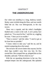 2 The Wild Robot Escapes 77 THE UNDERGROUND -- 绘本听读宝在线台词全文