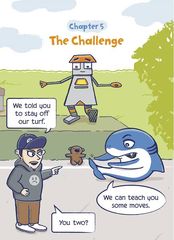 1 shark and bot 5 The Challenge -- 绘本听读宝在线台词全文