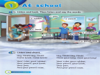Super Minds L1 U1 At school -- 绘本听读宝在线台词全文