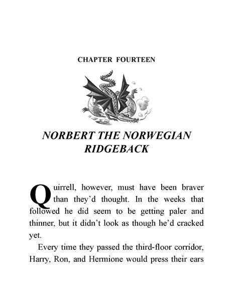 01 Harry Potter and the Sorcerer's Stone 14 Norbert the Norwegian Ridgeback -- 绘本听读宝在线台词全文