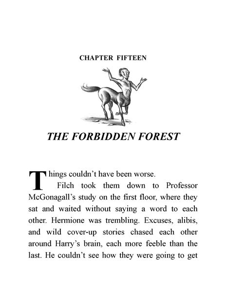 01 Harry Potter and the Sorcerer's Stone 15 The Forbidden Forest -- 绘本听读宝在线台词全文