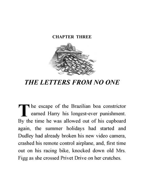 01 Harry Potter and the Sorcerer's Stone 3 The Letters from No One -- 绘本听读宝在线台词全文
