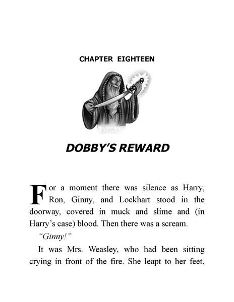 02 Harry Potter and the Chamber of Secrets 18 Dobby’s Reward -- 绘本听读宝在线台词全文