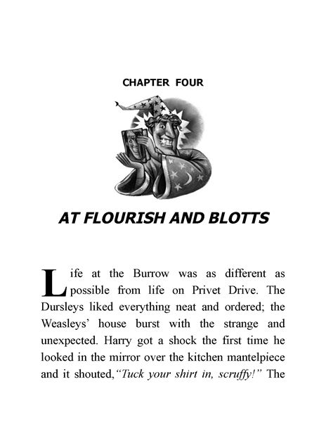02 Harry Potter and the Chamber of Secrets 4 At Flourish and Blotts -- 绘本听读宝在线台词全文