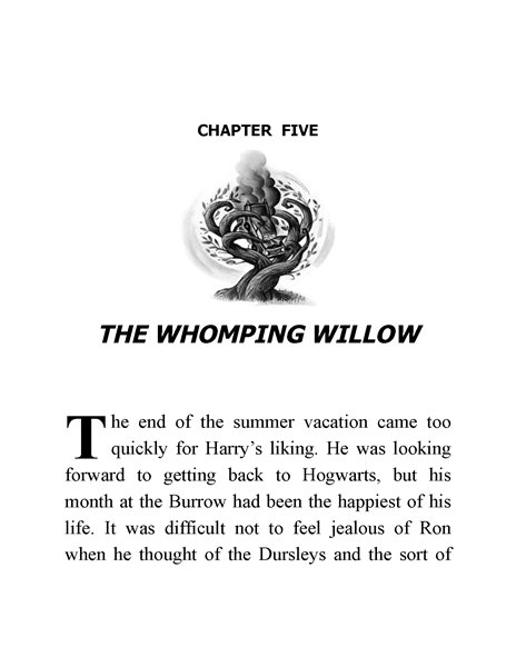 02 Harry Potter and the Chamber of Secrets 5 The Whomping Willow -- 绘本听读宝在线台词全文