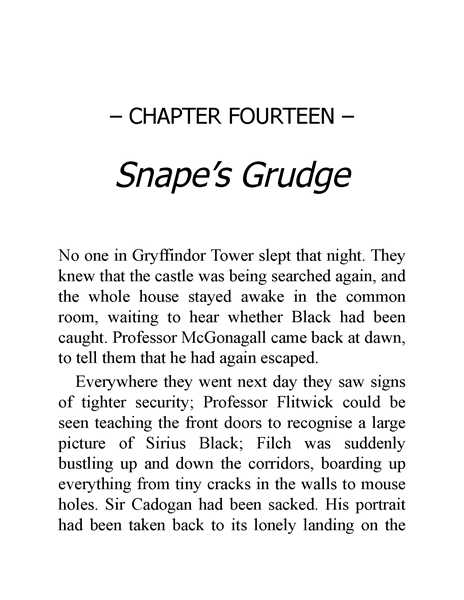 03 Harry Potter and the Prisoner of Azkaban 14 Snape’s Grudge -- 绘本听读宝在线台词全文
