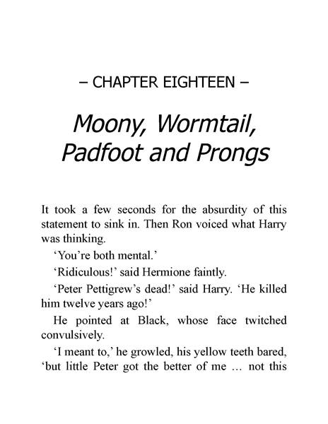 03 Harry Potter and the Prisoner of Azkaban 18 Moony, Wormtail, Padfoot, and Prongs -- 绘本听读宝在线台词全文