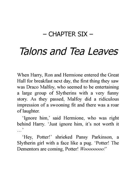 03 Harry Potter and the Prisoner of Azkaban 6 Talons and Tea Leaves -- 绘本听读宝在线台词全文