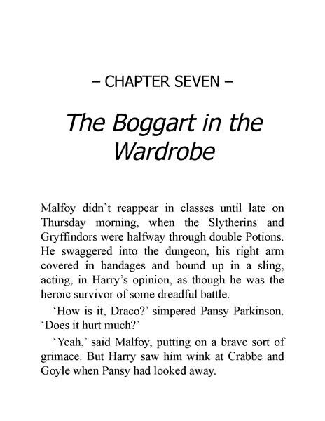 03 Harry Potter and the Prisoner of Azkaban 7 The Boggart in the Wardrobe -- 绘本听读宝在线台词全文