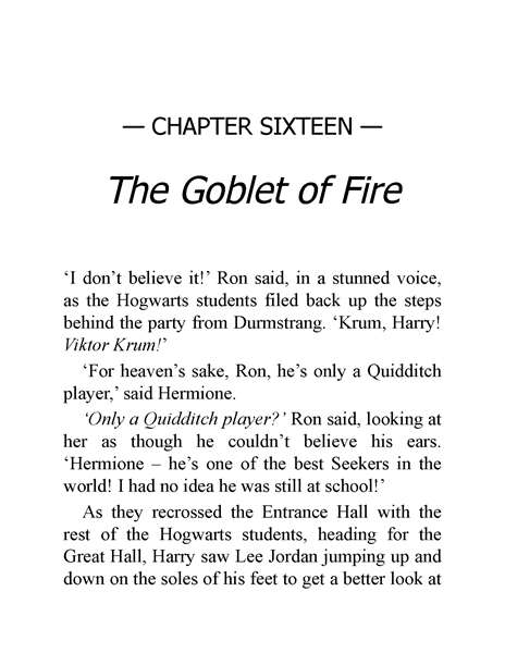04 Harry Potter and the Goblet of Fire 16 The Goblet of Fire -- 绘本听读宝在线台词全文