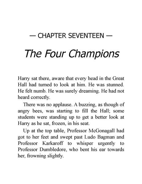 04 Harry Potter and the Goblet of Fire 17 The Four Champions -- 绘本听读宝在线台词全文