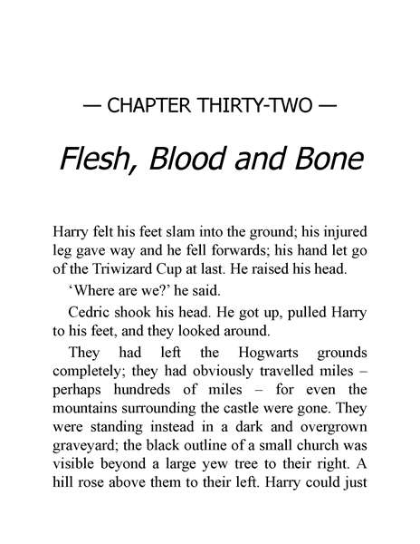 04 Harry Potter and the Goblet of Fire 32 Flesh, Blood, and Bone -- 绘本听读宝在线台词全文