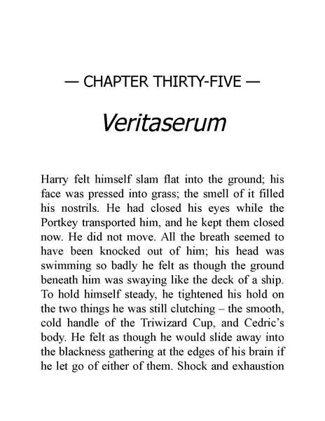 04 Harry Potter and the Goblet of Fire 35 Veritaserum -- 绘本听读宝在线台词全文