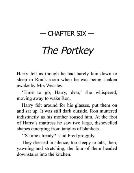 04 Harry Potter and the Goblet of Fire 6 The Portkey -- 绘本听读宝在线台词全文