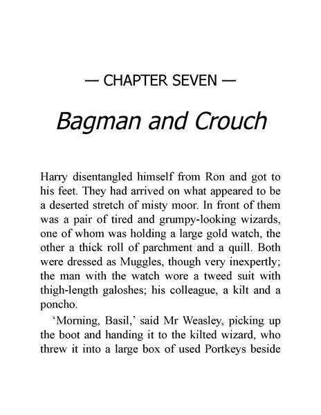 04 Harry Potter and the Goblet of Fire 7 Bagman and Crouch -- 绘本听读宝在线台词全文