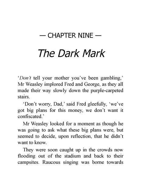 04 Harry Potter and the Goblet of Fire 9 The Dark Mark -- 绘本听读宝在线台词全文
