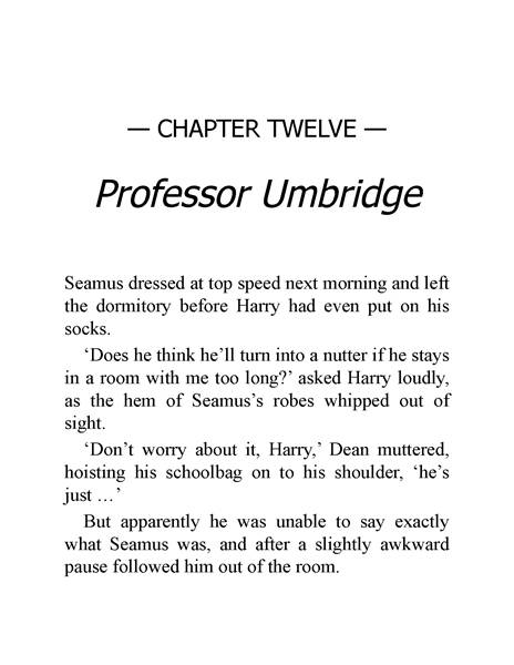 05 Harry Potter and the Order of the Phoenix 12 Professor Umbridge -- 绘本听读宝在线台词全文