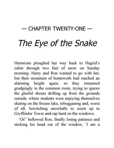 05 Harry Potter and the Order of the Phoenix 21 The Eye of the Snake -- 绘本听读宝在线台词全文