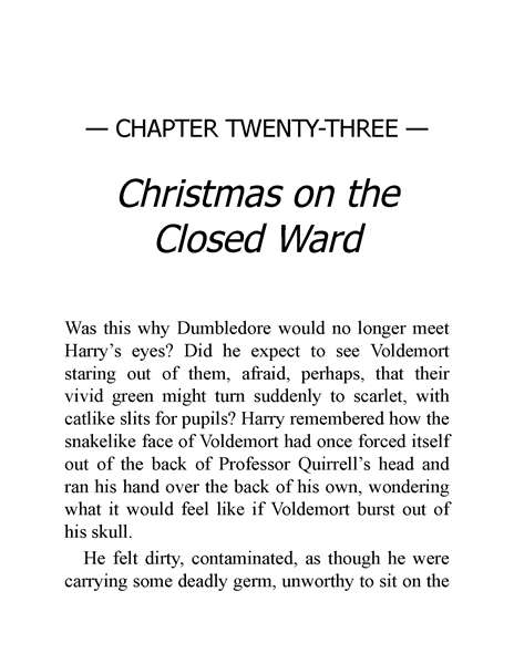 05 Harry Potter and the Order of the Phoenix 23 Christmas on the Closed Ward -- 绘本听读宝在线台词全文