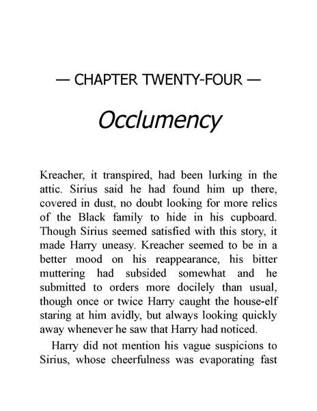 05 Harry Potter and the Order of the Phoenix 24 Occlumency -- 绘本听读宝在线台词全文
