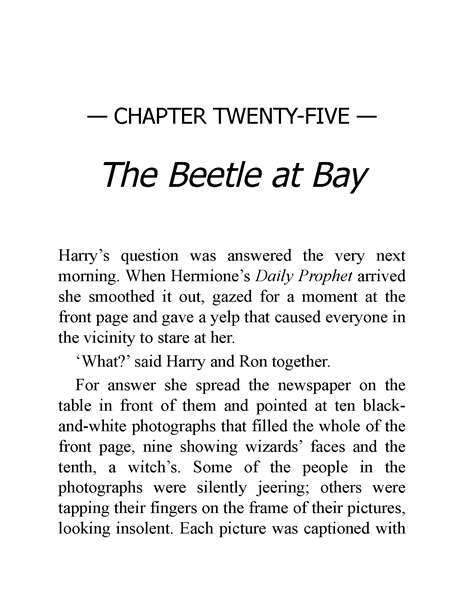 05 Harry Potter and the Order of the Phoenix 25 The Beetle at Bay -- 绘本听读宝在线台词全文