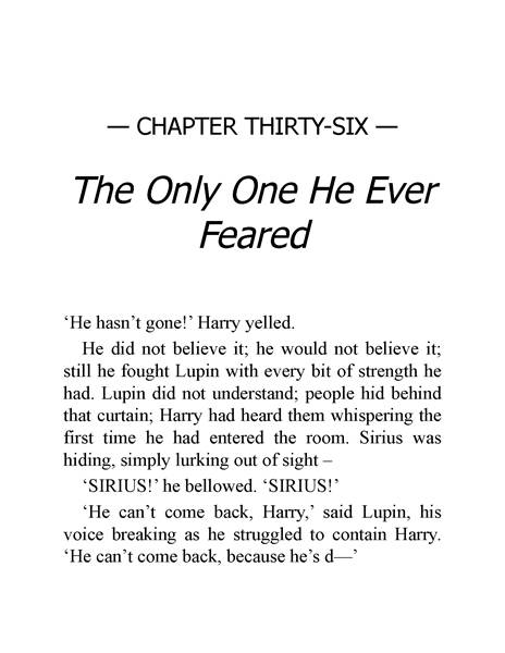 05 Harry Potter and the Order of the Phoenix 36 The Only One He Ever Feared -- 绘本听读宝在线台词全文