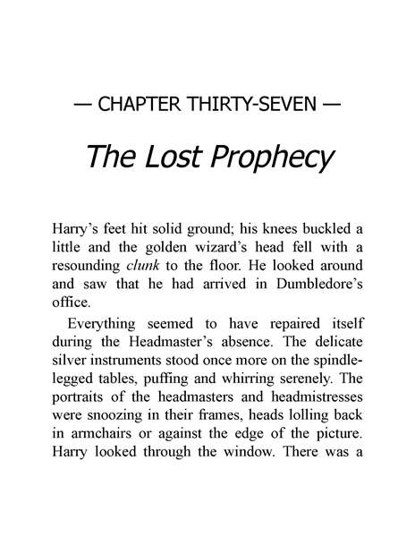 05 Harry Potter and the Order of the Phoenix 37 The Lost Prophecy -- 绘本听读宝在线台词全文