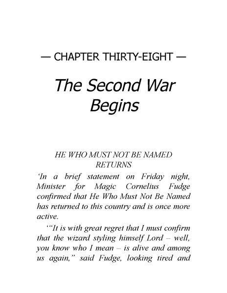 05 Harry Potter and the Order of the Phoenix 38 The Second War Begins -- 绘本听读宝在线台词全文