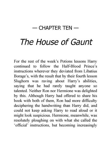06 Harry Potter and the Half-Blood Prince 10 The House of Gaunt -- 绘本听读宝在线台词全文