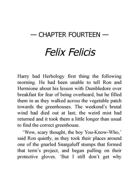 06 Harry Potter and the Half-Blood Prince 14 Felix Felicis -- 绘本听读宝在线台词全文