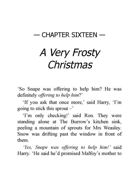 06 Harry Potter and the Half-Blood Prince 16 A Very Frosty Christmas -- 绘本听读宝在线台词全文
