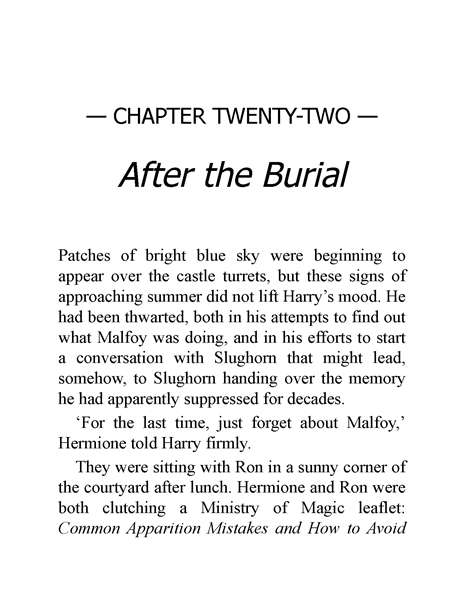 06 Harry Potter and the Half-Blood Prince 22 After the Burial -- 绘本听读宝在线台词全文