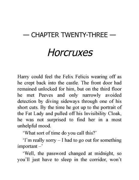06 Harry Potter and the Half-Blood Prince 23 Horcruxes -- 绘本听读宝在线台词全文