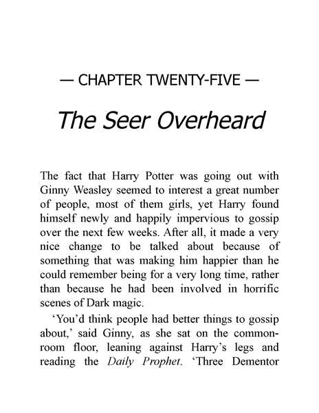 06 Harry Potter and the Half-Blood Prince 25 The Seer Overheard -- 绘本听读宝在线台词全文