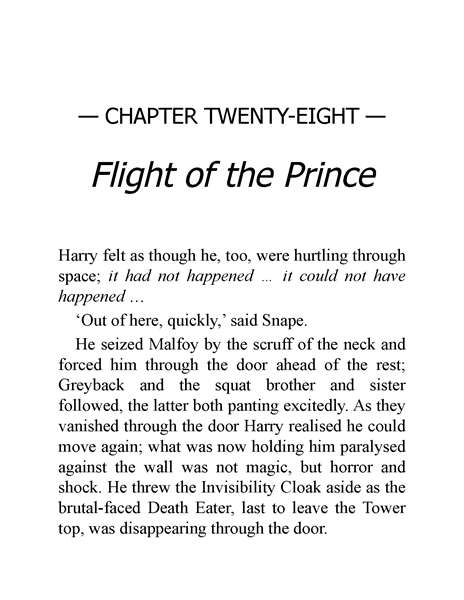 06 Harry Potter and the Half-Blood Prince 28 Flight of the Prince -- 绘本听读宝在线台词全文