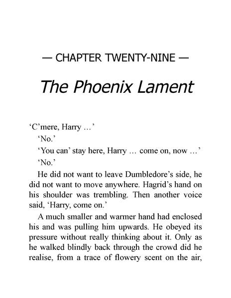 06 Harry Potter and the Half-Blood Prince 29 The Phoenix Lament -- 绘本听读宝在线台词全文