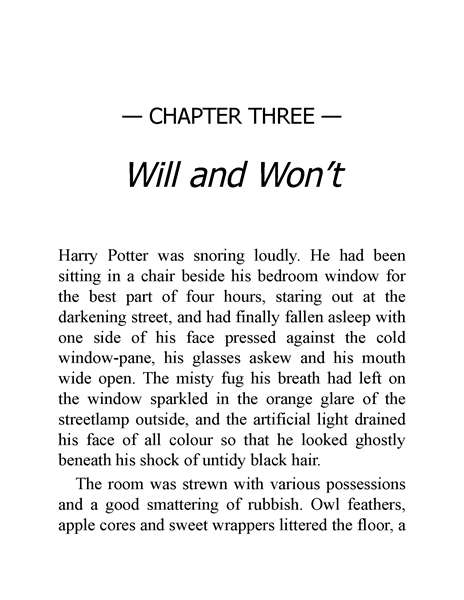 06 Harry Potter and the Half-Blood Prince 3 Will and Won’t -- 绘本听读宝在线台词全文