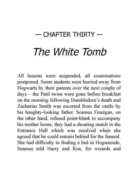 06 Harry Potter and the Half-Blood Prince 30 The White Tomb -- 绘本听读宝在线台词全文